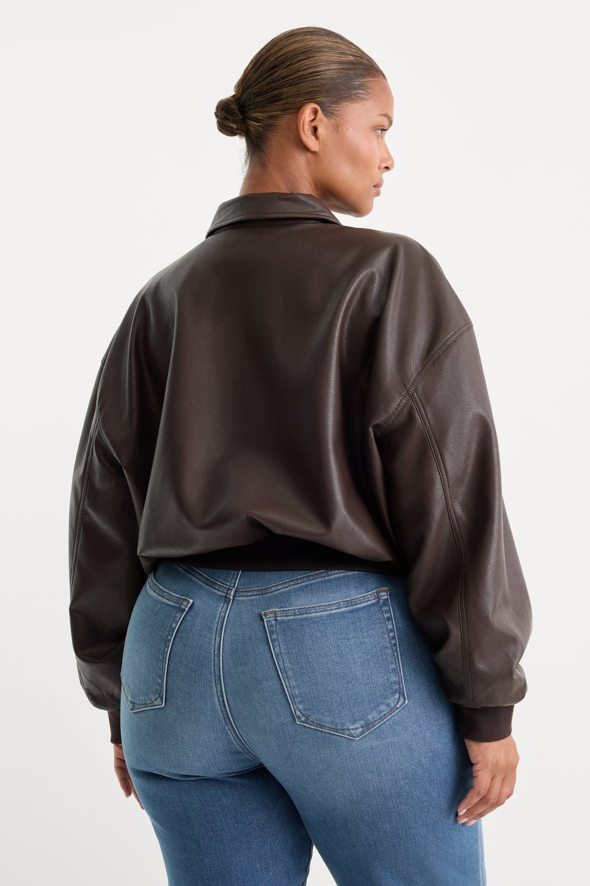 The Better Than Leather Cropped Bomber