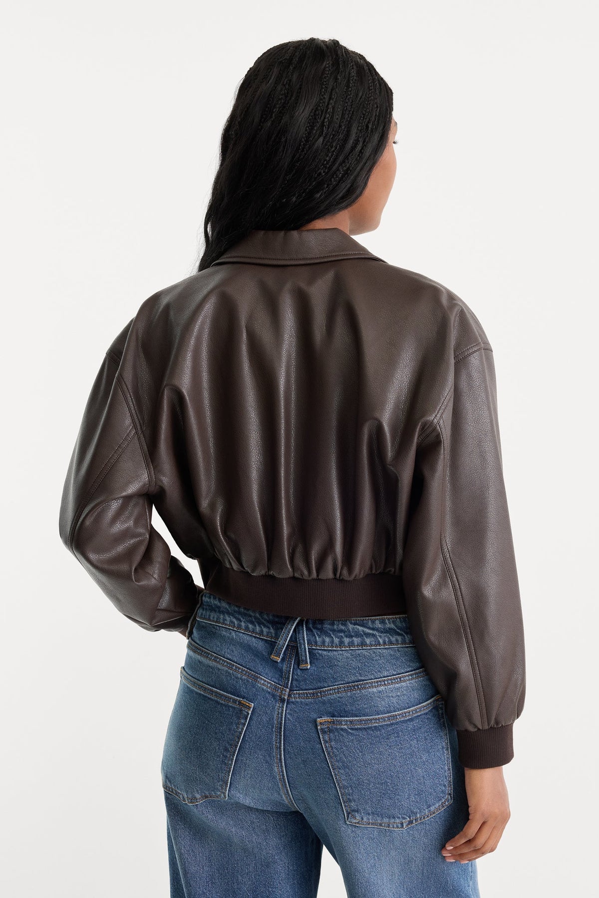 The Better Than Leather Cropped Bomber