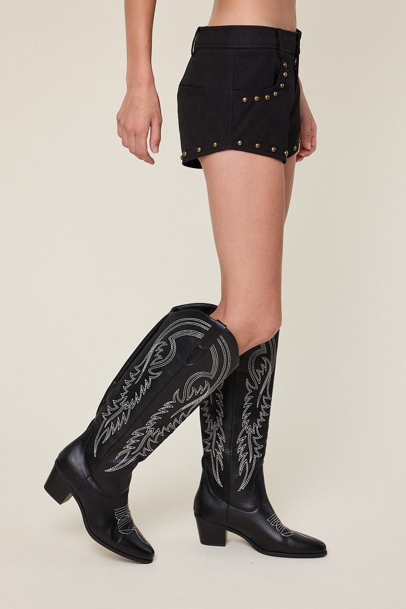 Final Play Studded Micro Shorts