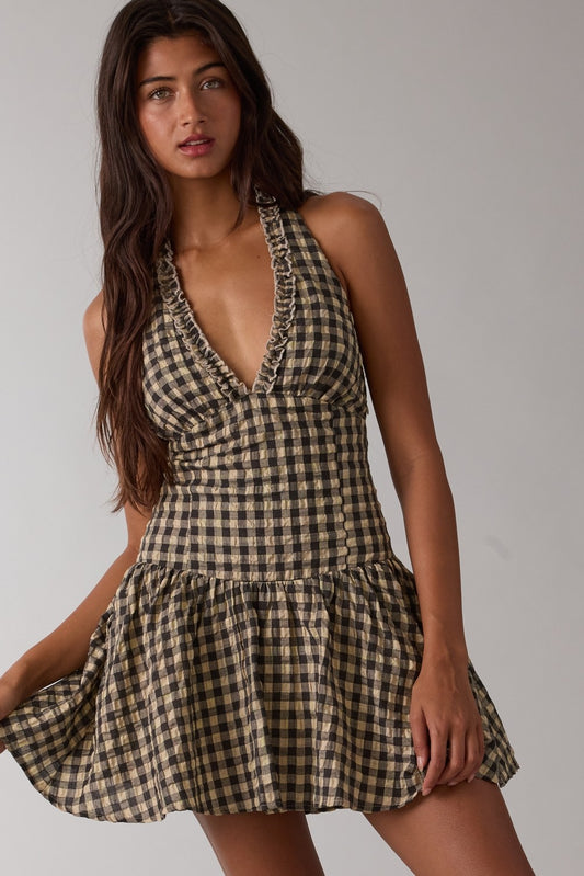 Checkered Crush Mini Dress