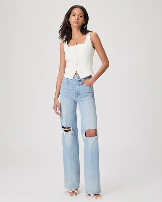 Sasha Wide Leg Jean - Maeve Destructed