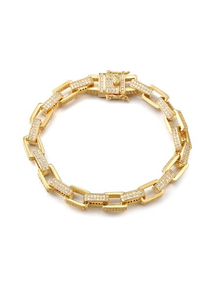 Boxy Pave Chain Bracelet