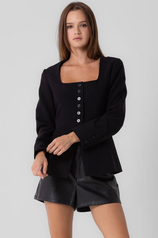 Cecily Blazer Top