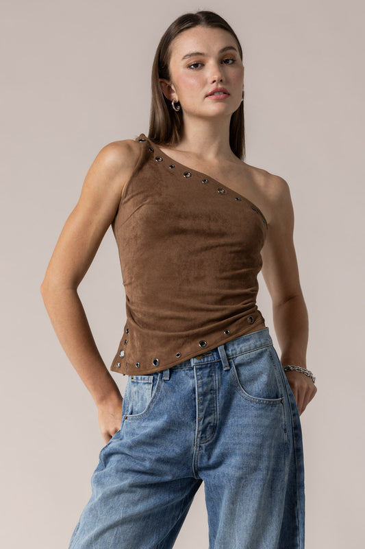 Janie Suede Top