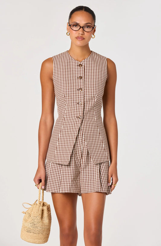 Karan Vest - Gingham