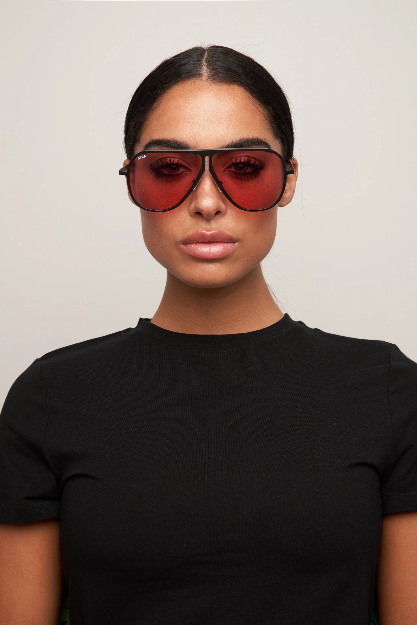 Ava Aviators - Black/Pink