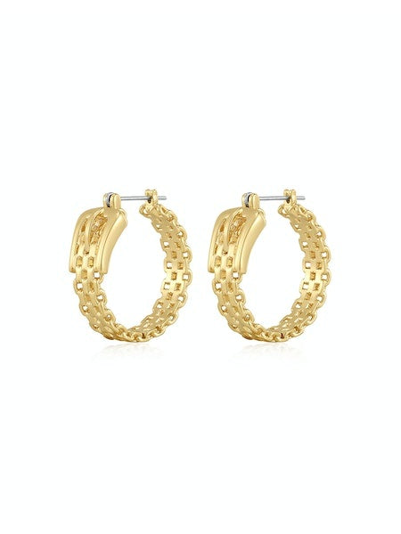 Woven Buckle Hoops