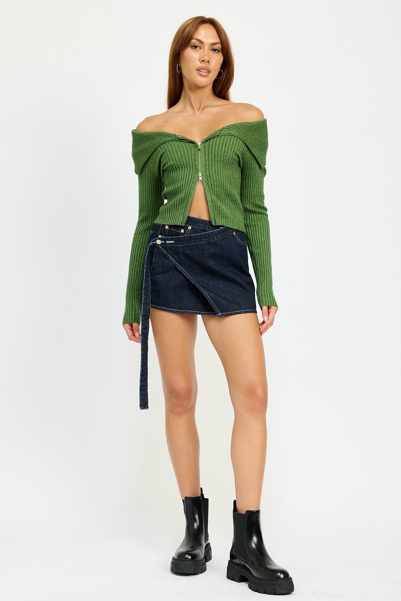 Jana Wrap Mini Skirt