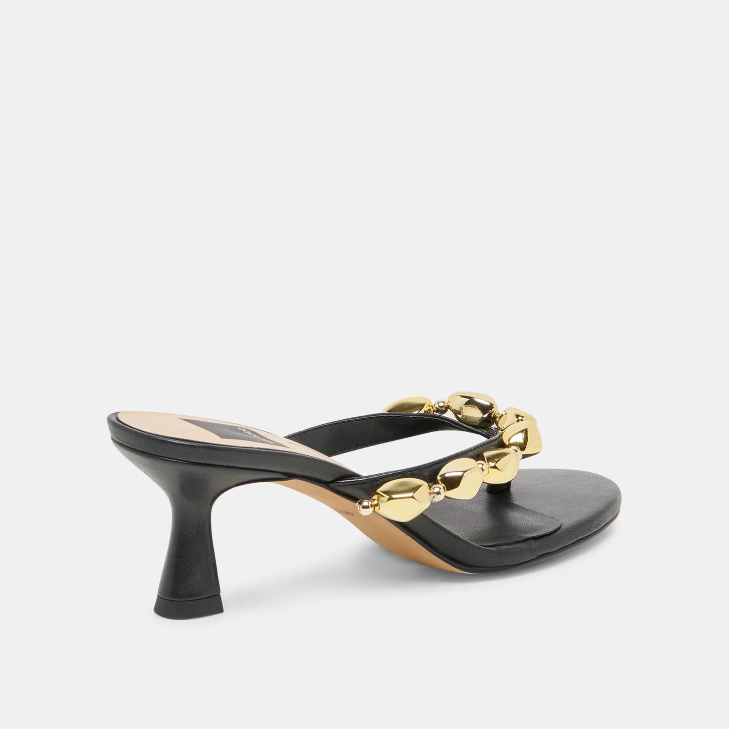 Daksie Heel - Black Leather