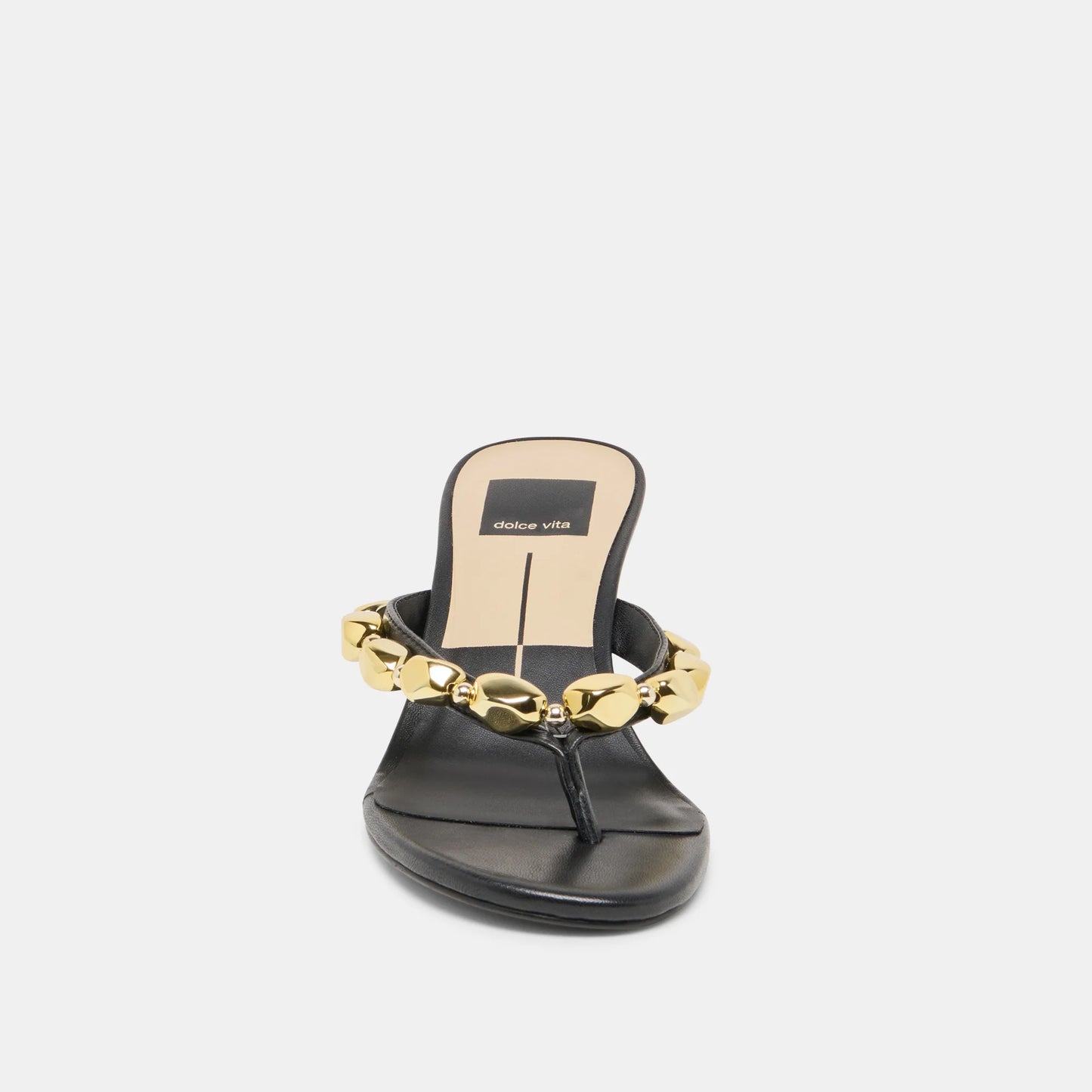 Daksie Heel - Black Leather