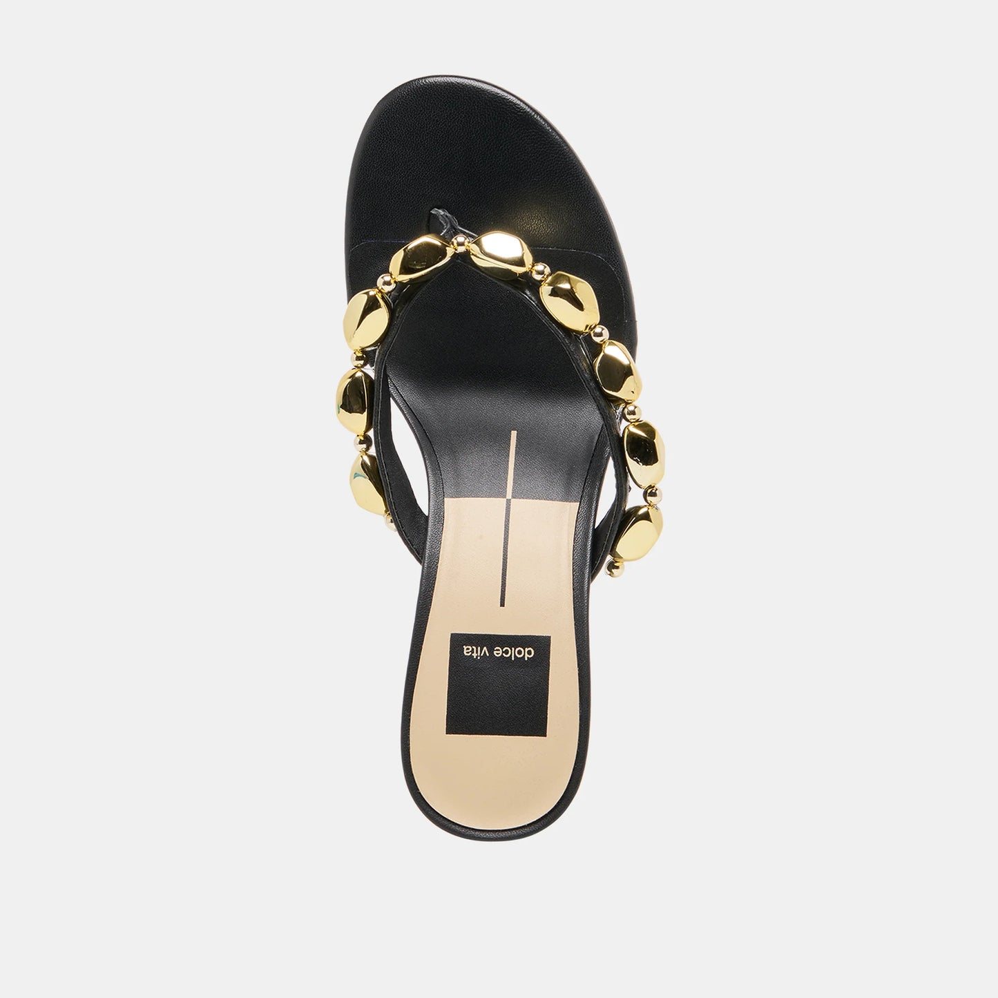 Daksie Heel - Black Leather