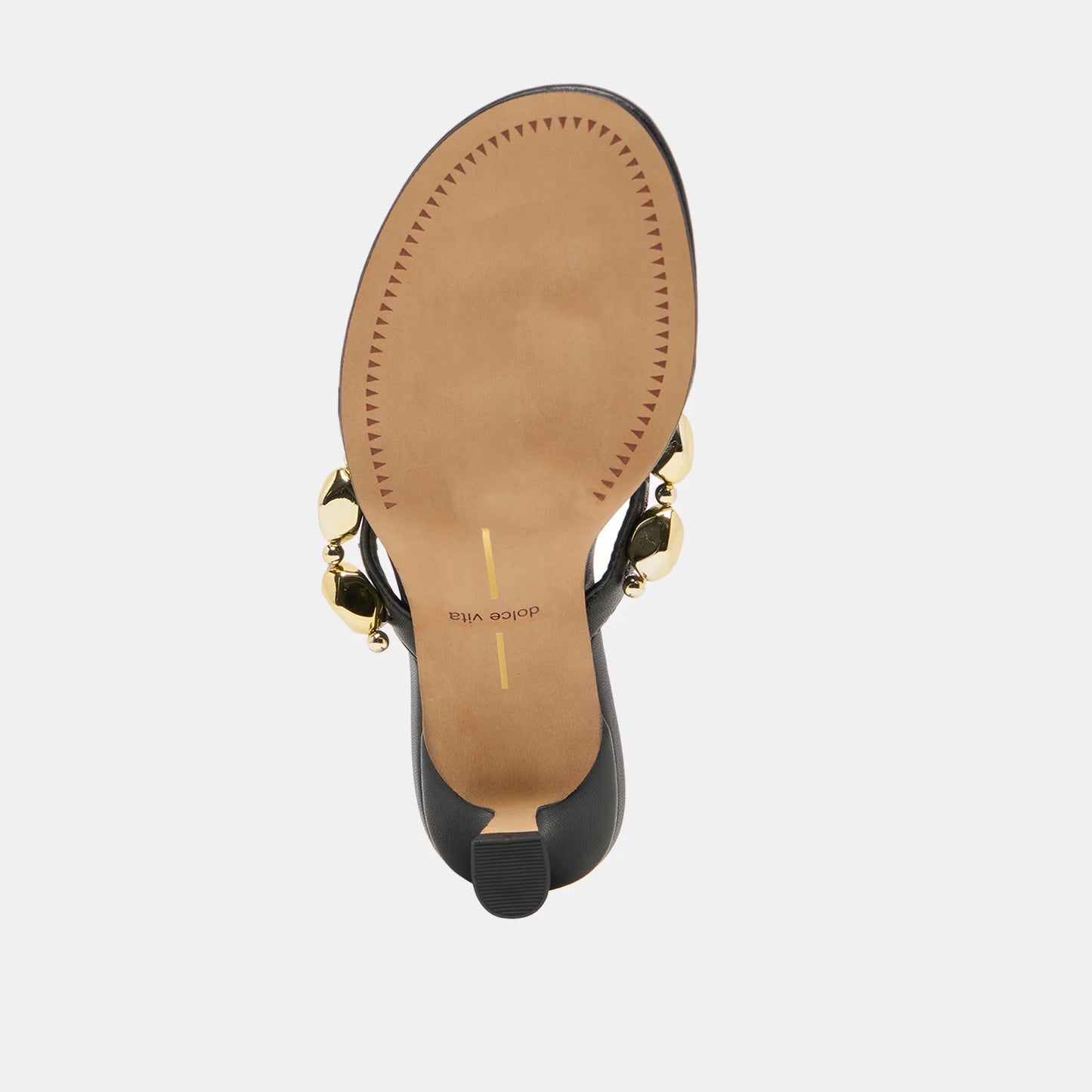 Daksie Heel - Black Leather