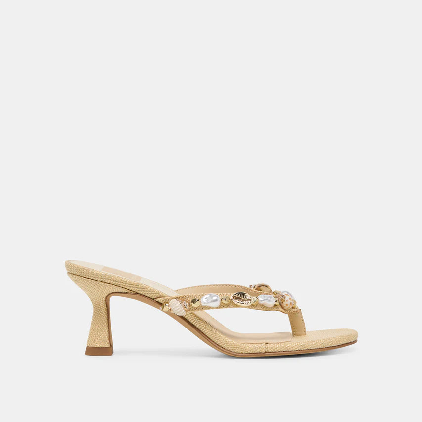 Daksie Heel - Natural Raffia