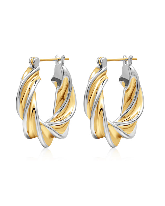 Perry Two-Tone Hoops