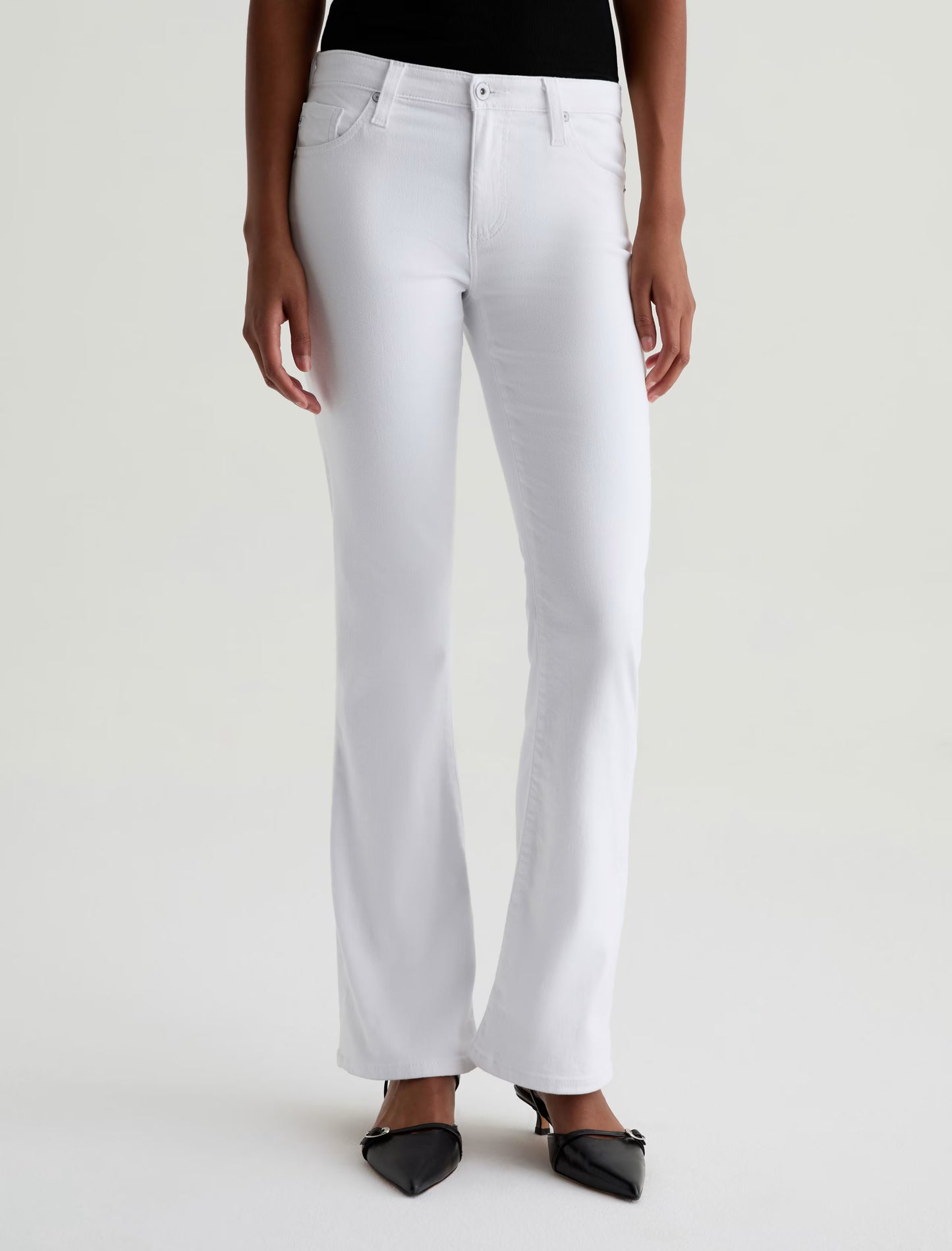 Angel Low-Rise Boot Cut- Gallery White