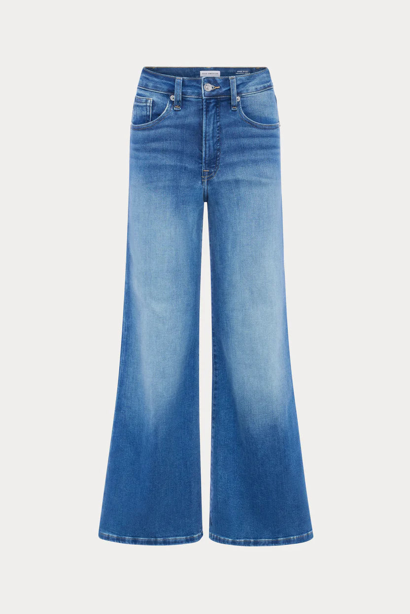 Soft Tech Good Waist Palazzo Ankle Jeans