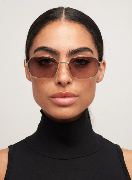 Hannah - Gold/Smokey Brown