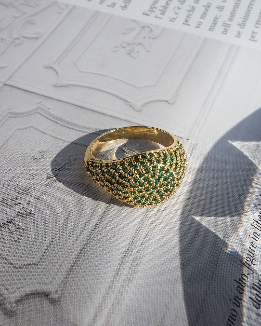 Pave Signet Ring