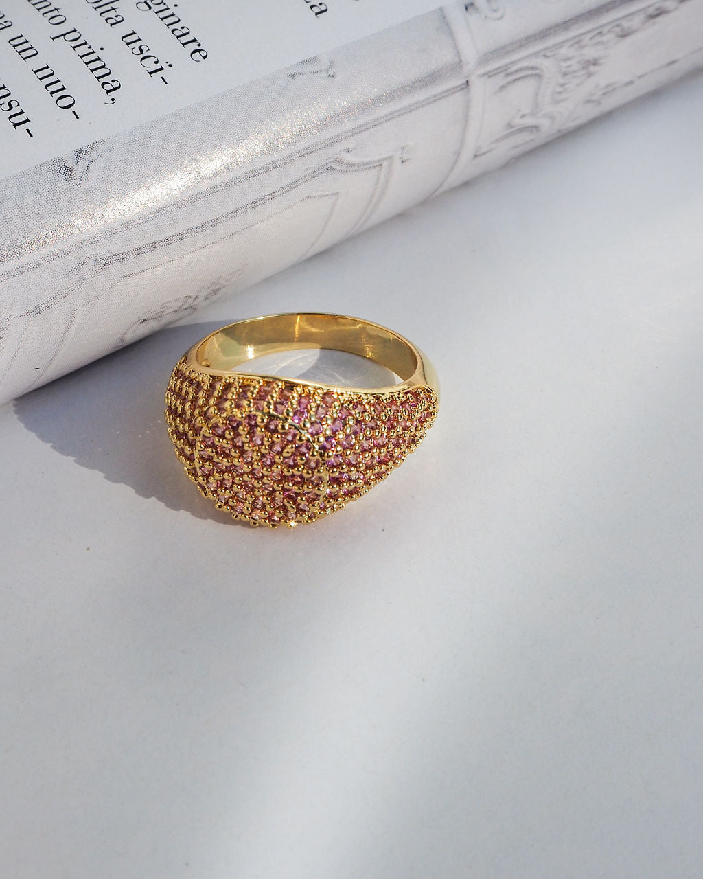 Pave Signet Ring