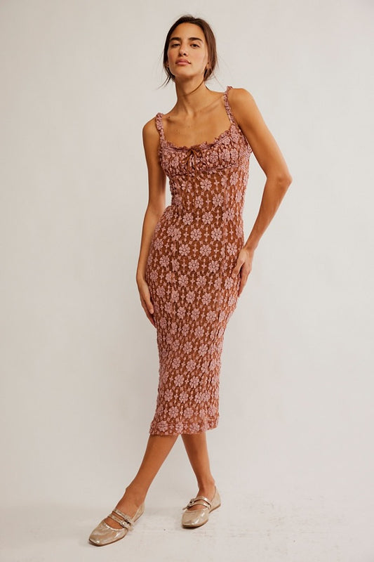 Lucinda Lace Midi Dress
