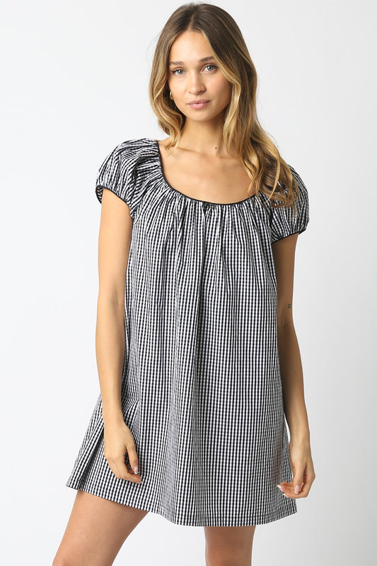 Gentle Stroll Gingham Dress