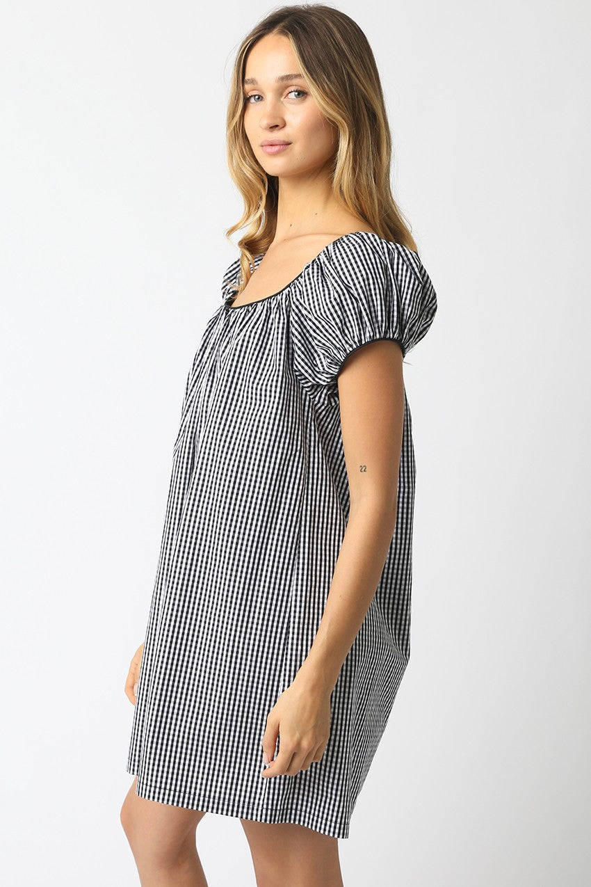 Gentle Stroll Gingham Dress