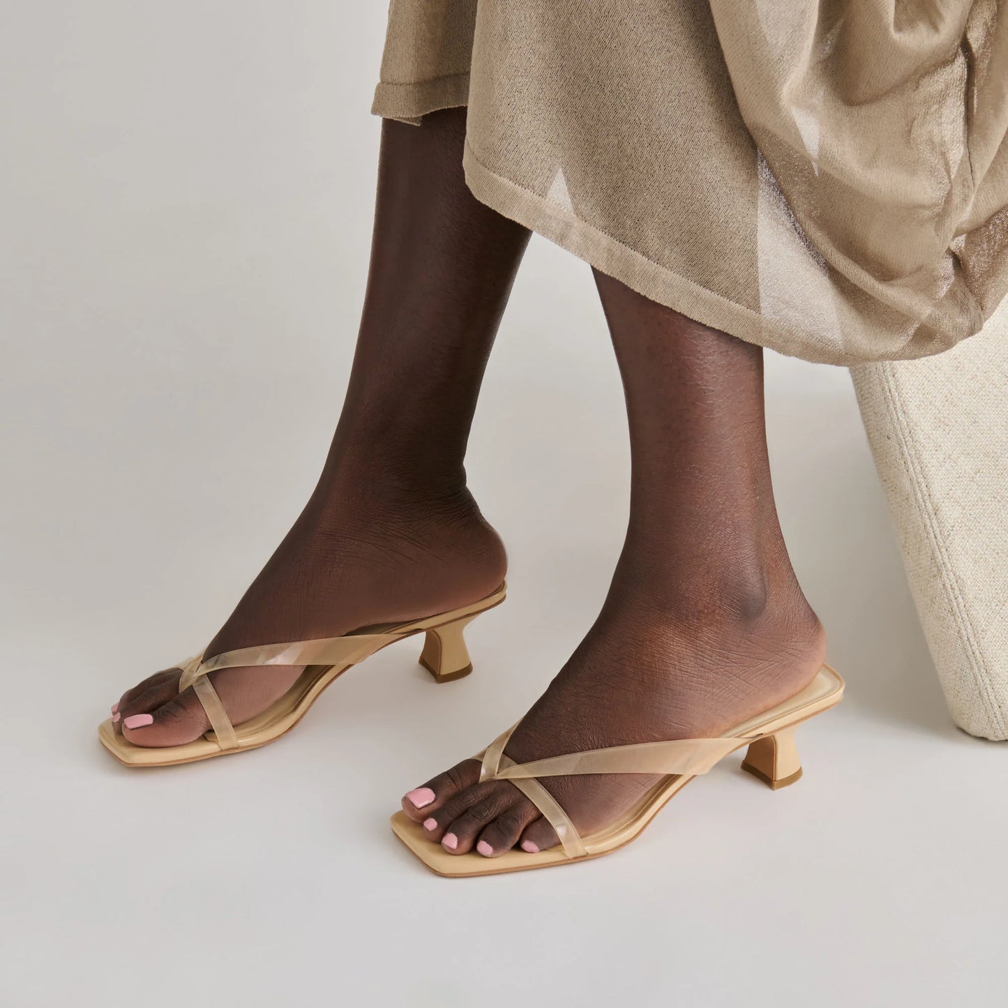 Brevel Vinyl Heels- Praline Jelly