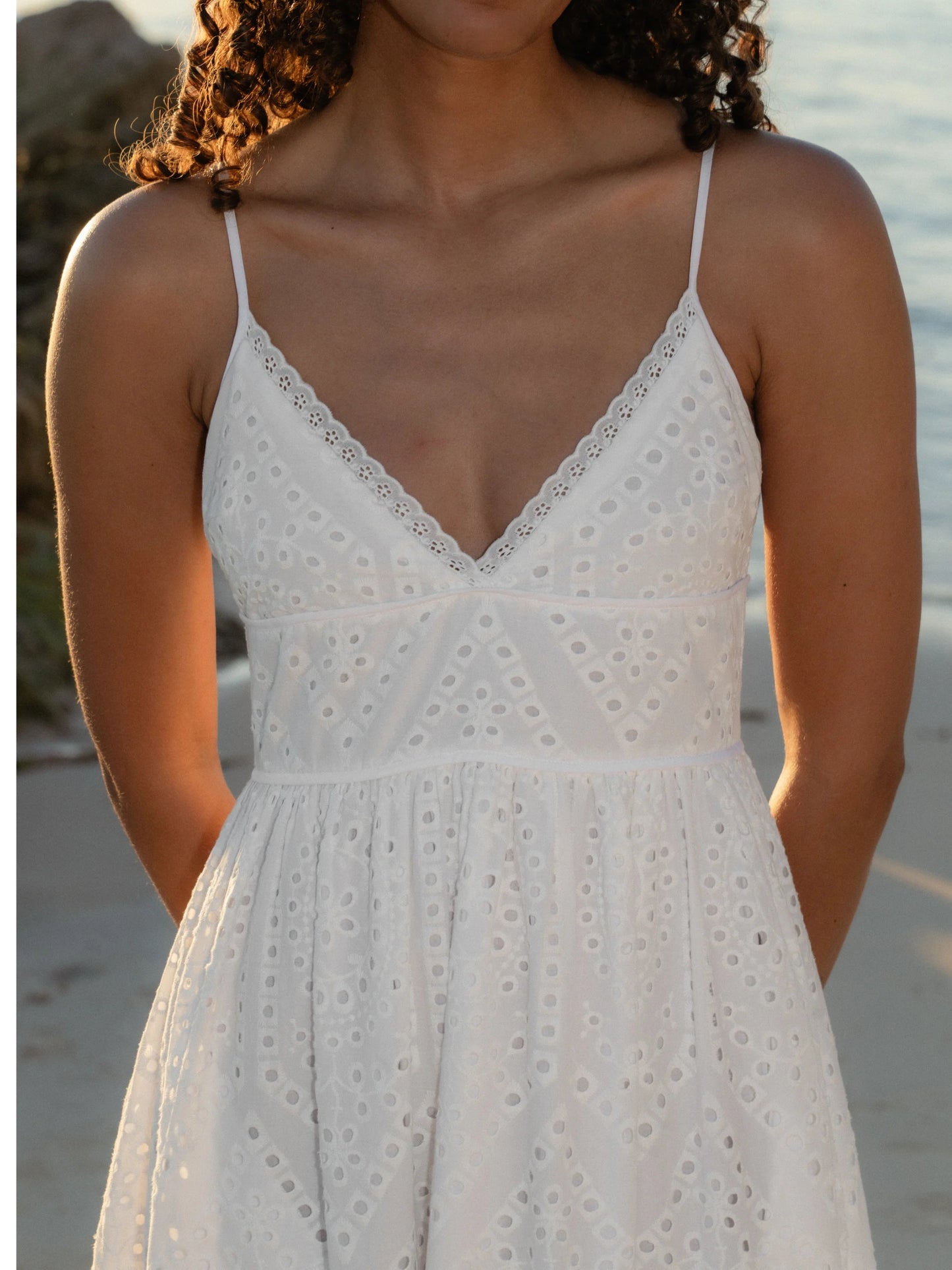 Trini Eyelet Maxi Dress