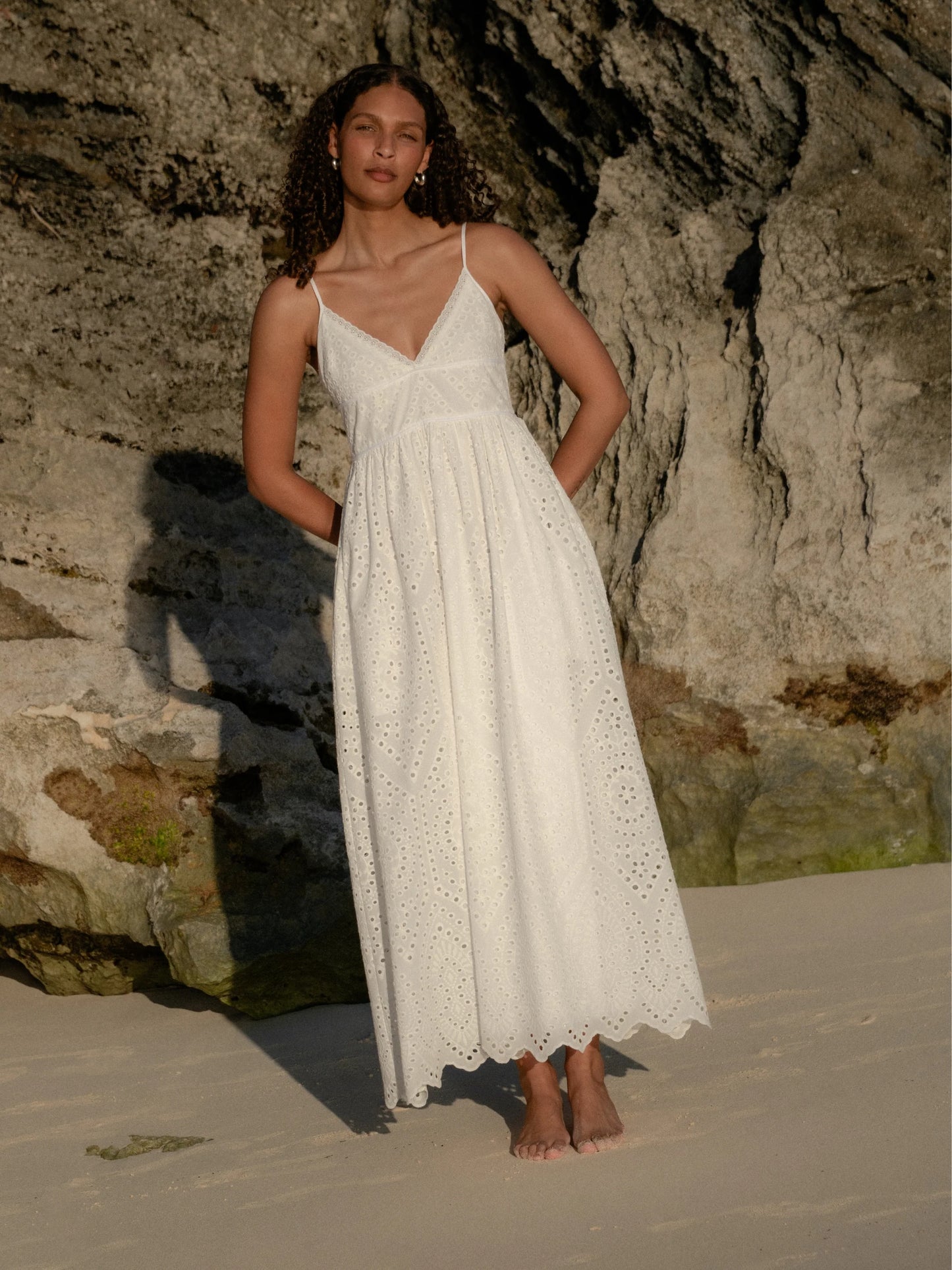 Trini Eyelet Maxi Dress