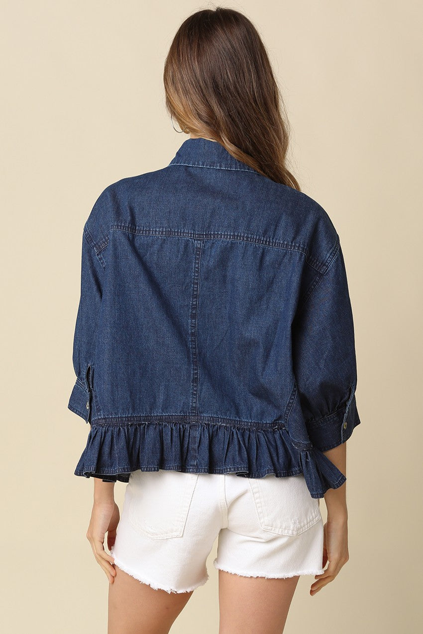 Maribel Denim Top