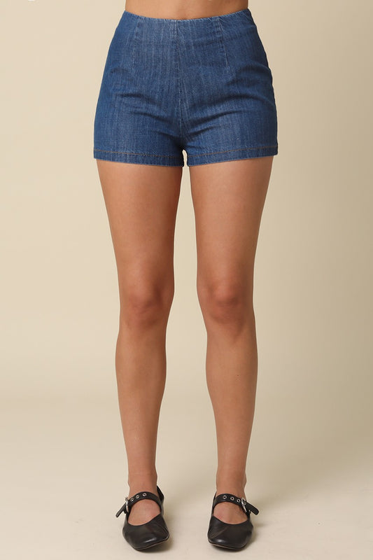 Press Reset Denim Shorts