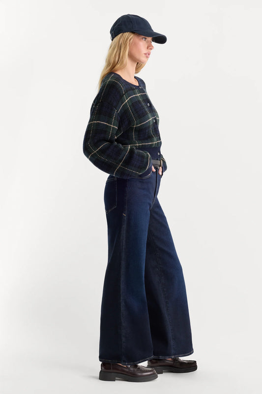 Good Waist Palazzo Ankle Jeans - Rinse