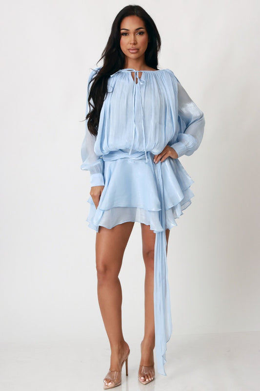 Blue Mirage Mini Dress