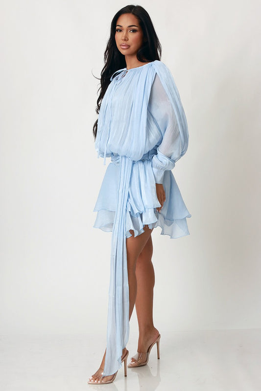 Blue Mirage Mini Dress