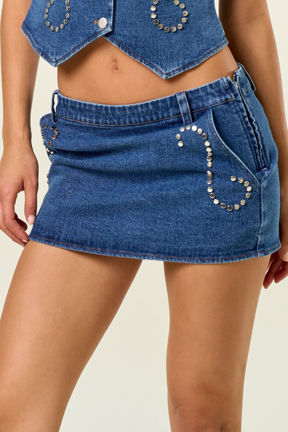Ravyn Denim Mini Skirt