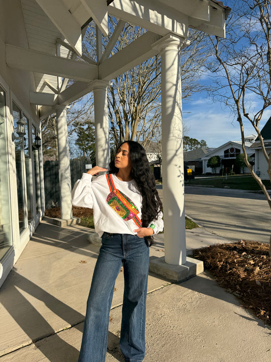 Mardi Gras Fanny Pack Sweatshirt