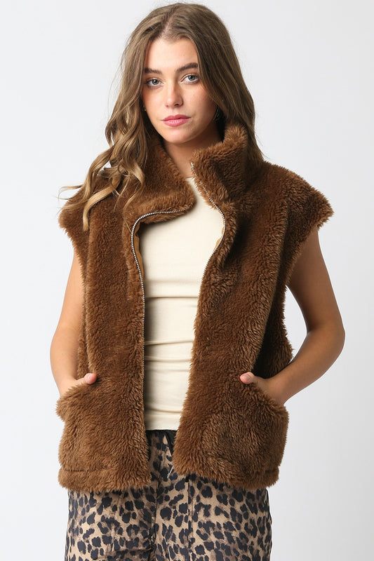 Main Thing Faux Fur Vest