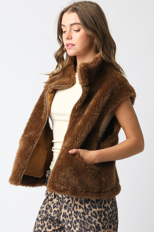 Main Thing Faux Fur Vest