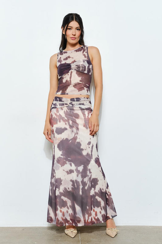 Spotted In Style Maxi Skirt