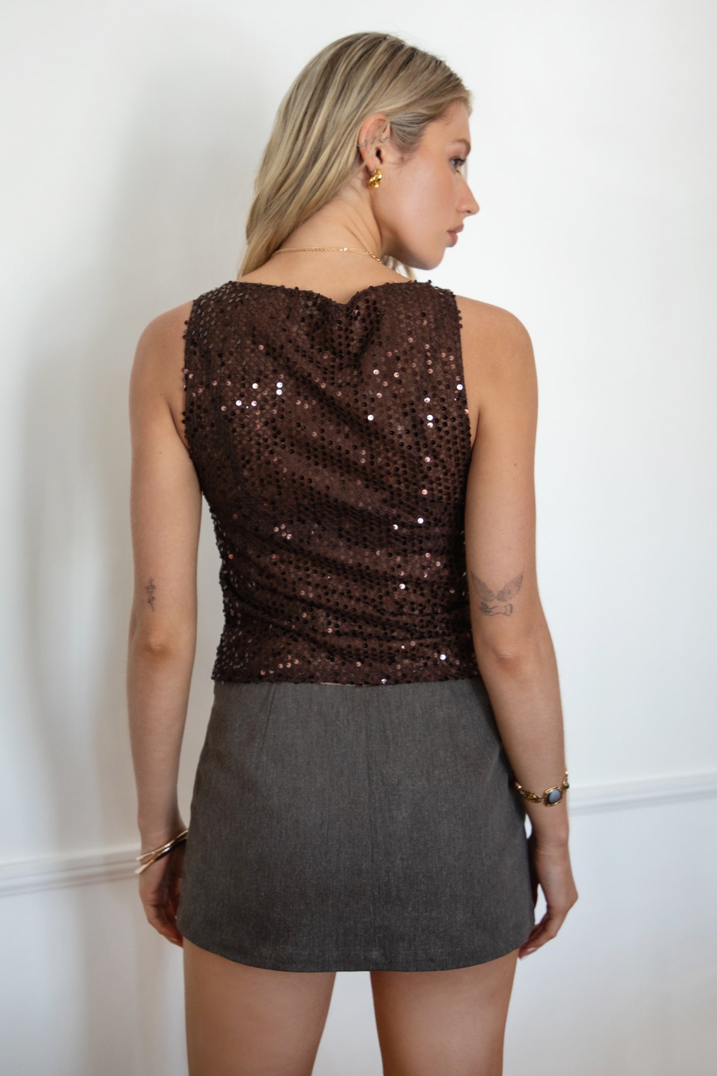 Sheer Luck Sequin Top