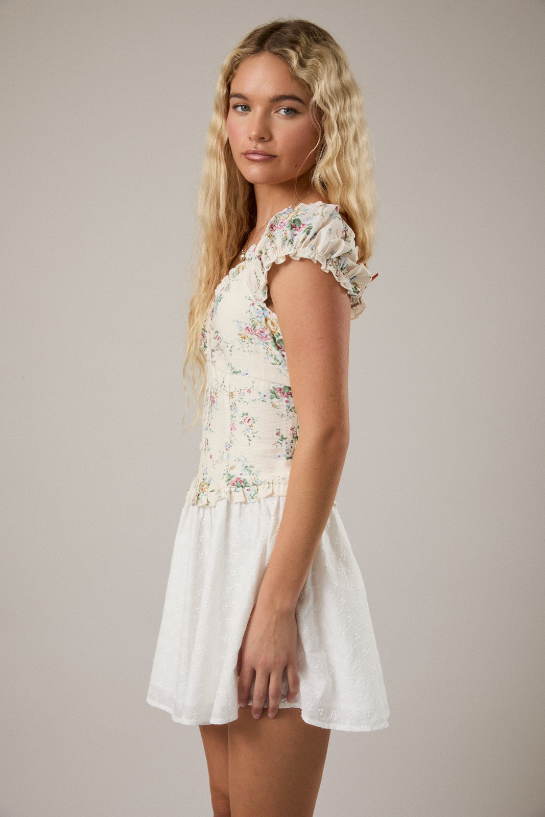 Rose Serenade Mini Dress