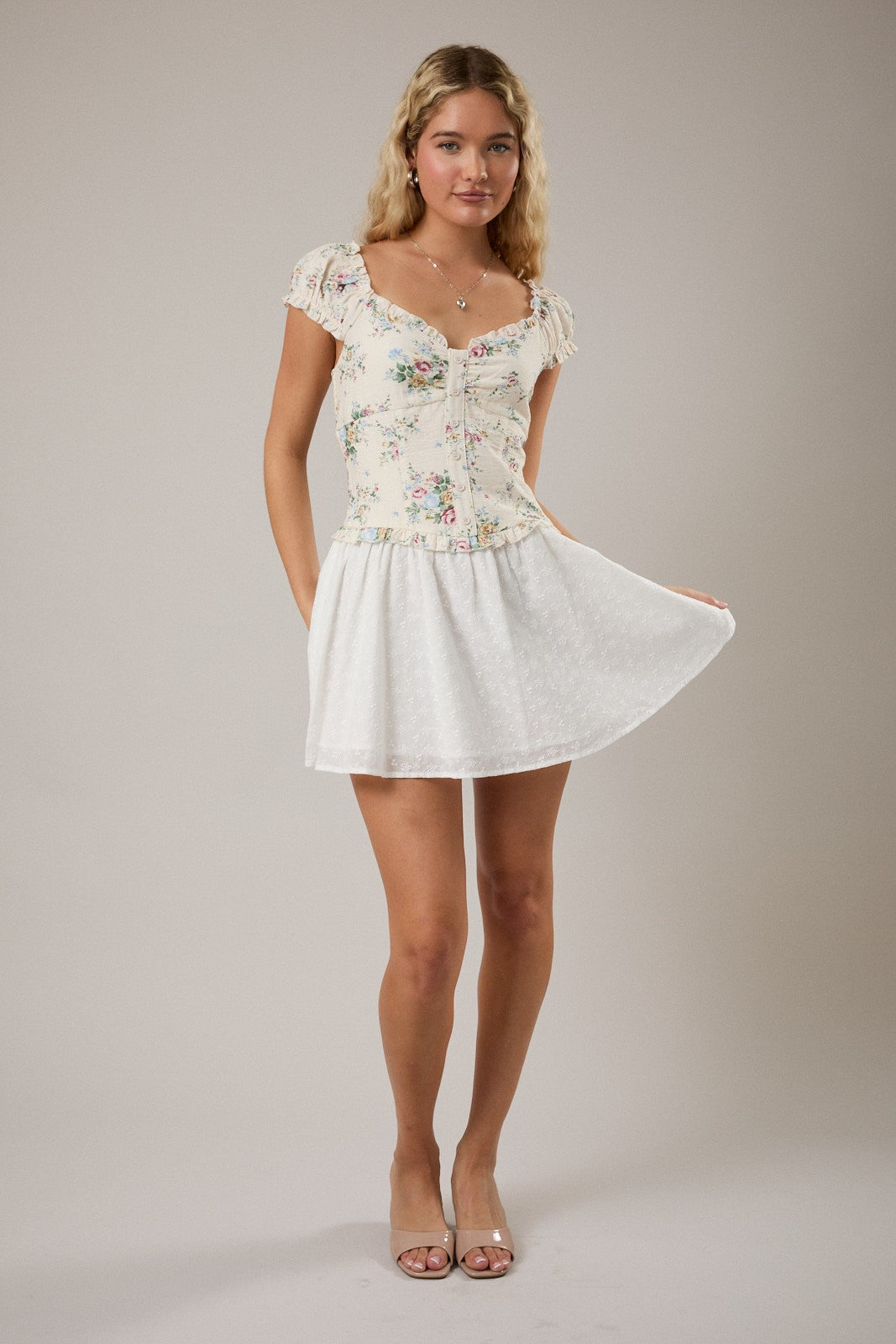 Rose Serenade Mini Dress