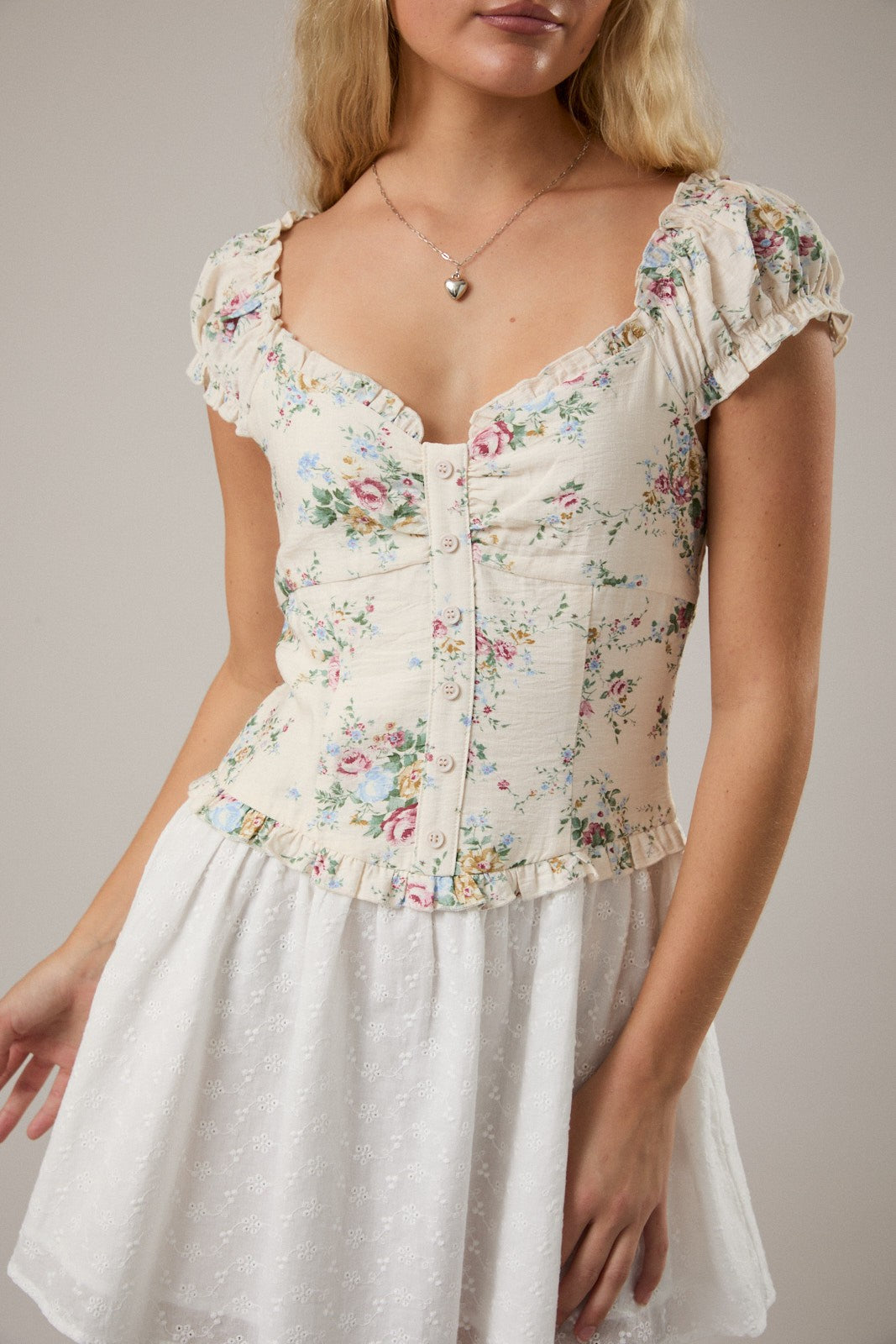 Rose Serenade Mini Dress