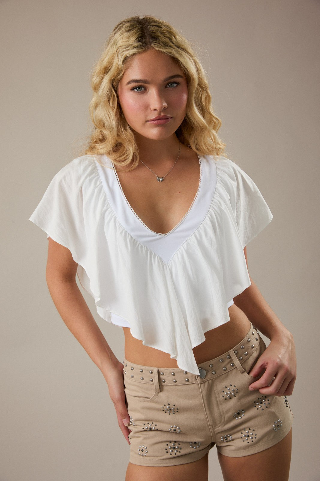 Celeste Ruffle Top
