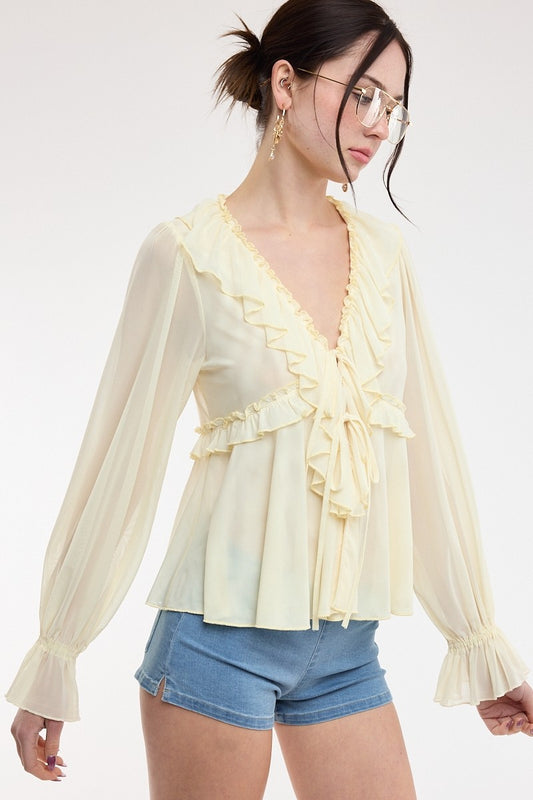 Fleur Ruffle Top