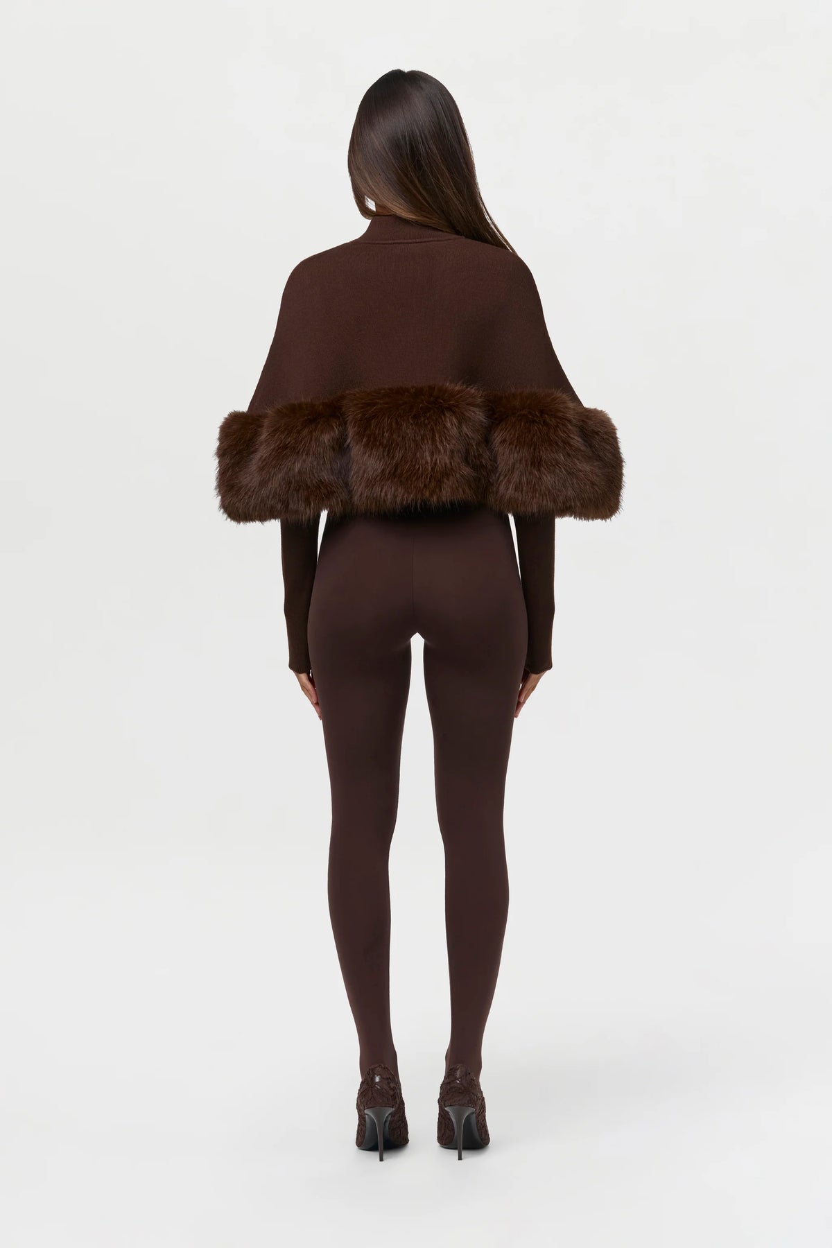 Knit Fur Turtleneck