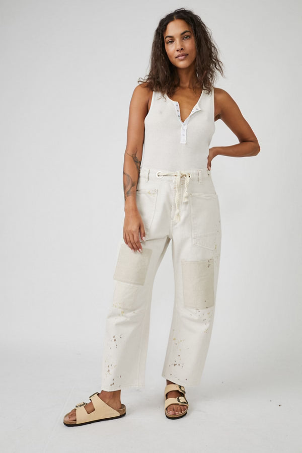Moxie Low-Slung Barrel Jeans