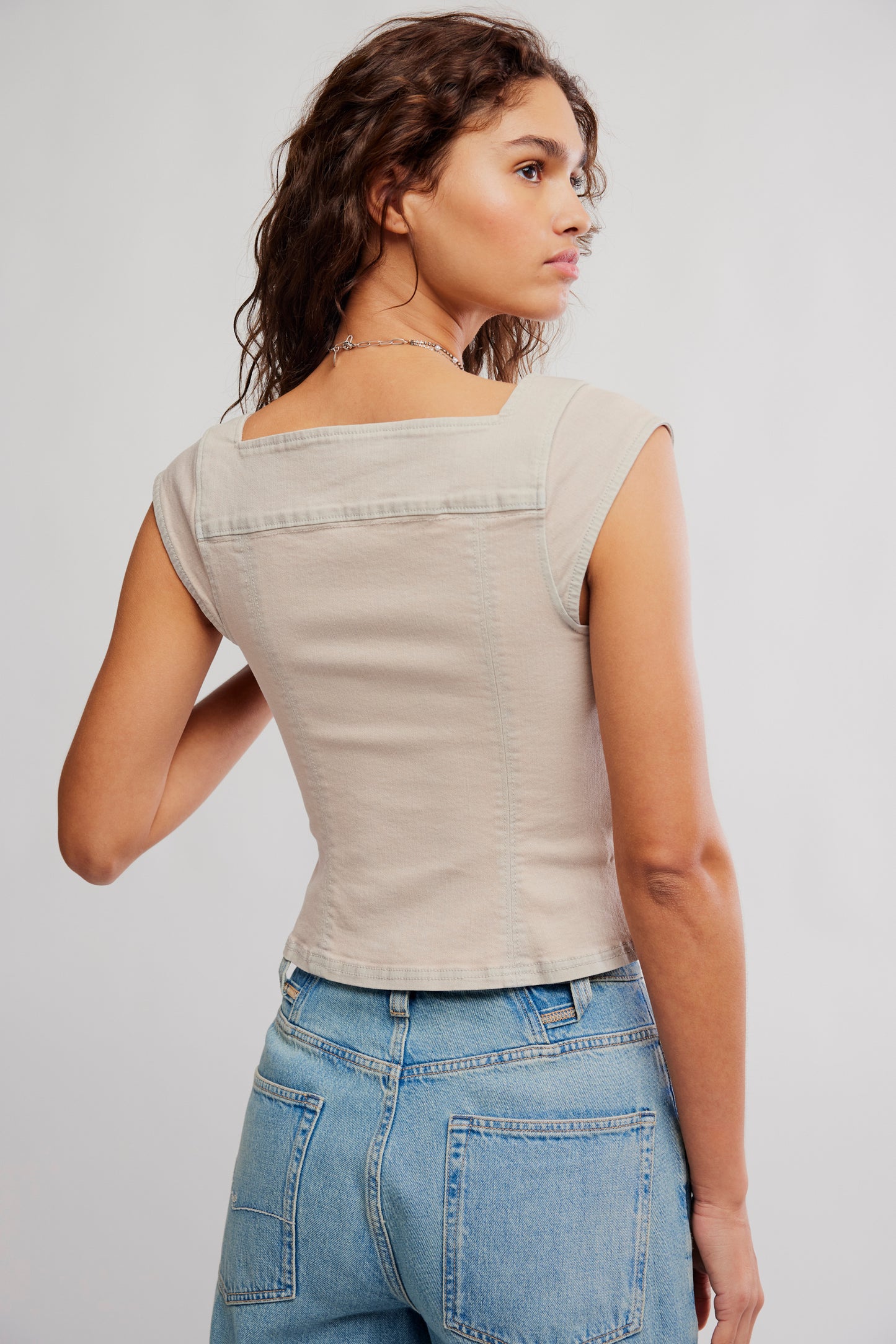 Marilyn Denim Corset