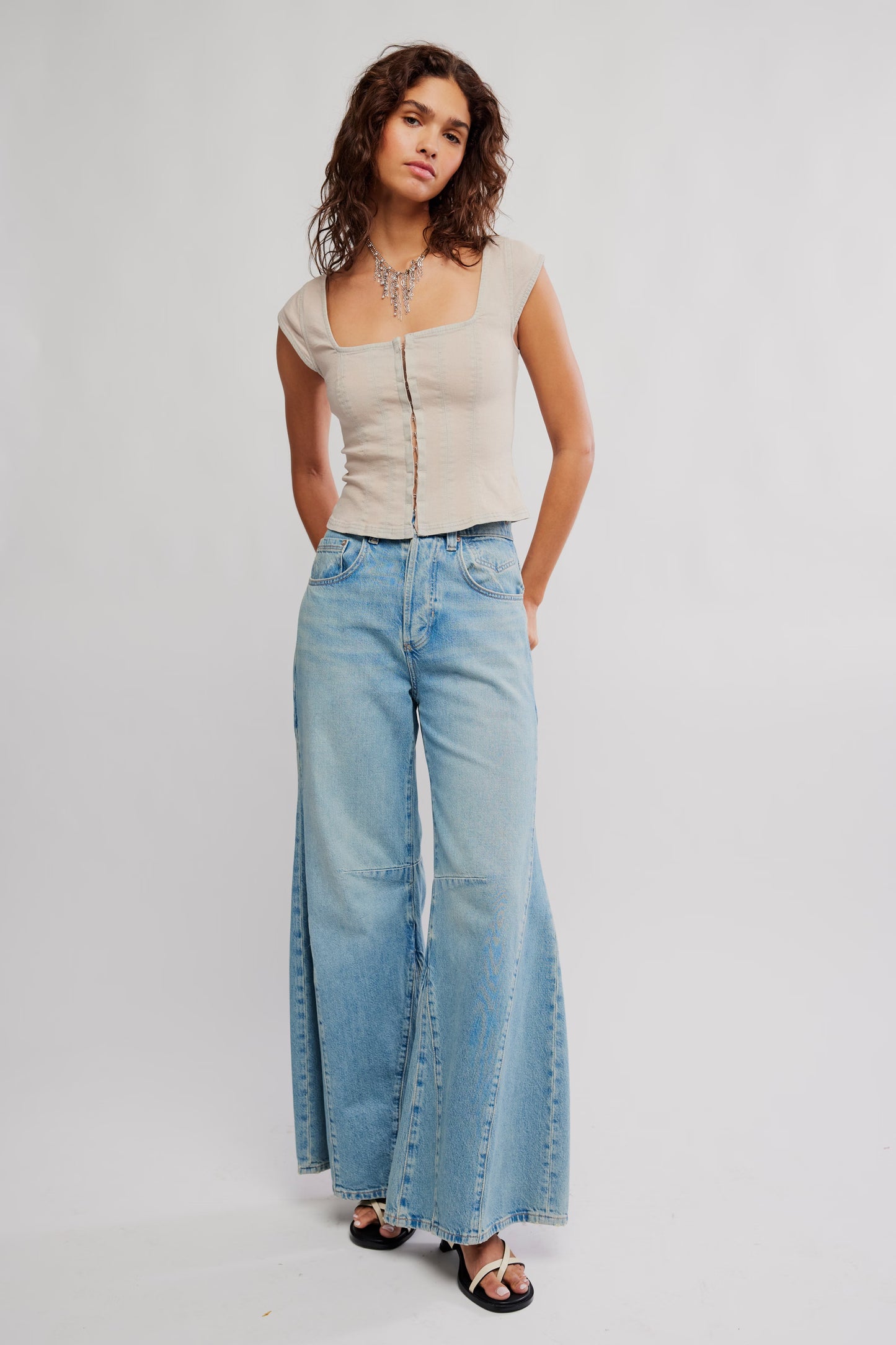 Marilyn Denim Corset