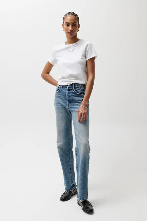 Cassie High Rise Straight Jean - Serpentine Vintage